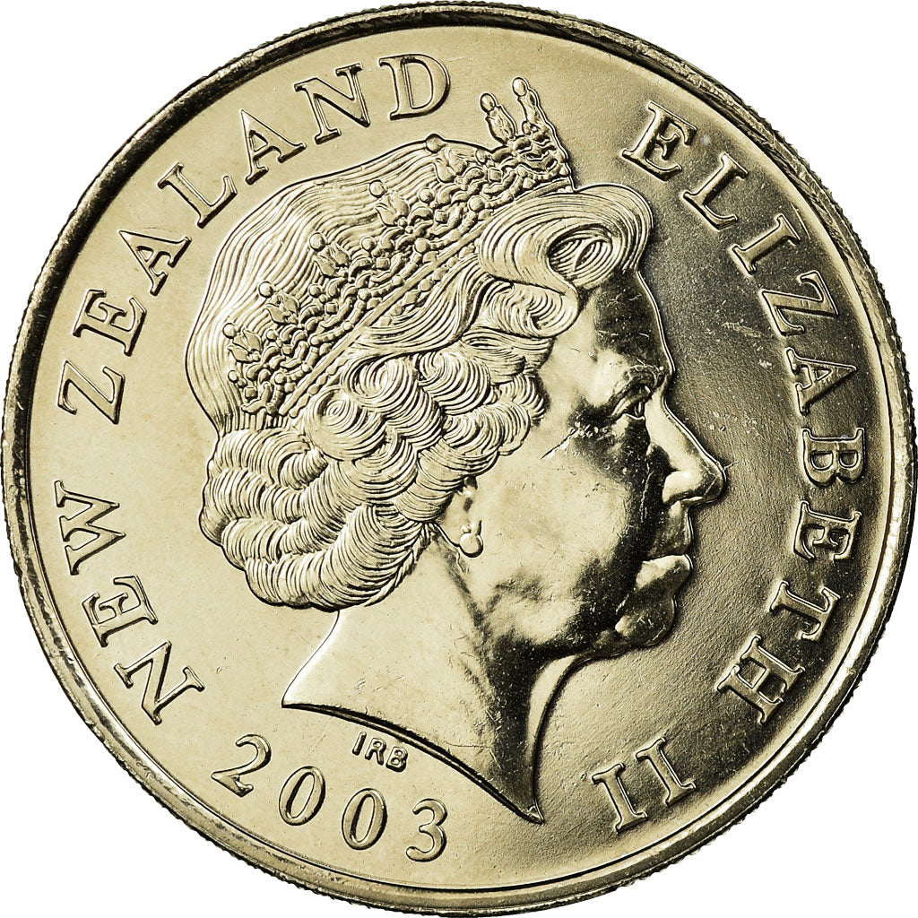 New Zealander 50 Cents Coin | Queen Elizabeth II | Captain James Cook | HMS Endeavour | KM119 | 1999 - 2006