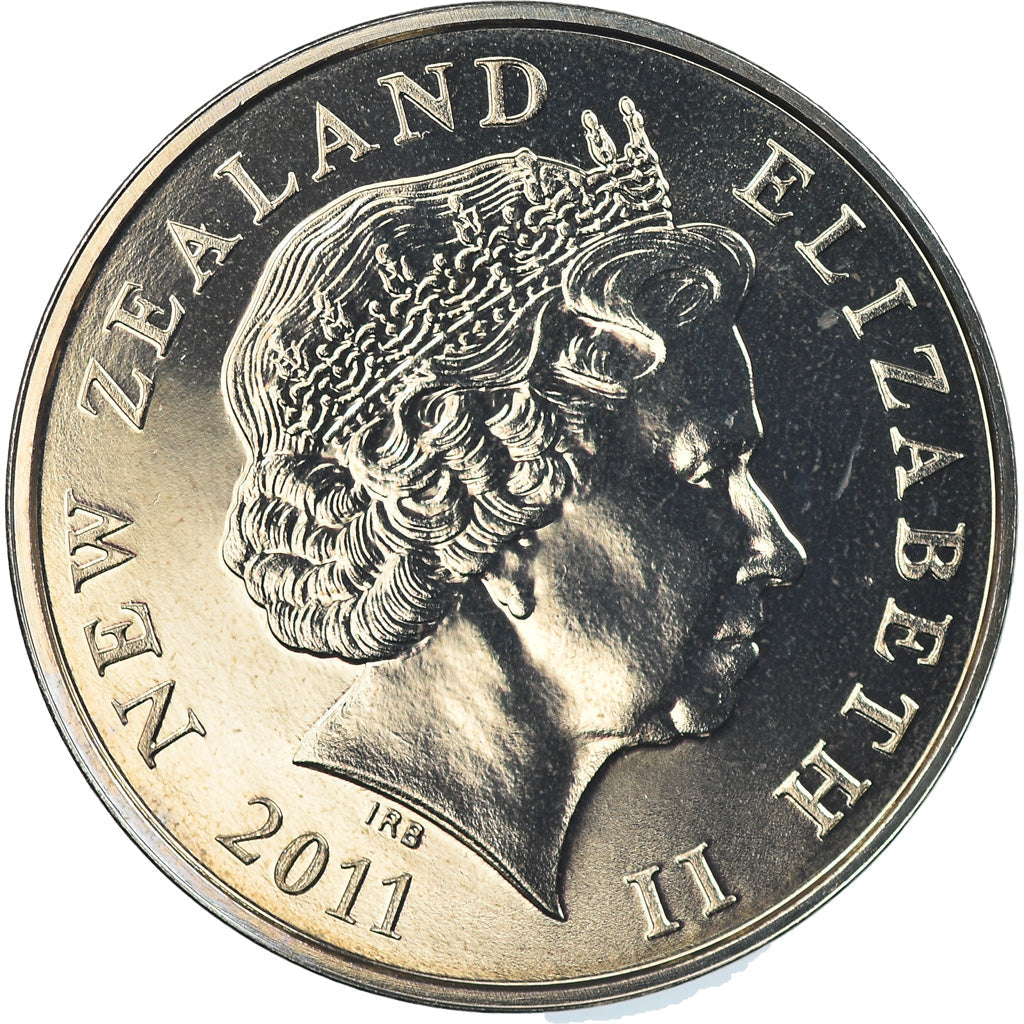 New Zealander 50 Cents Coin | Queen Elizabeth II | Captain James Cook | HMS Endeavour | KM119a | 2006 - 2021