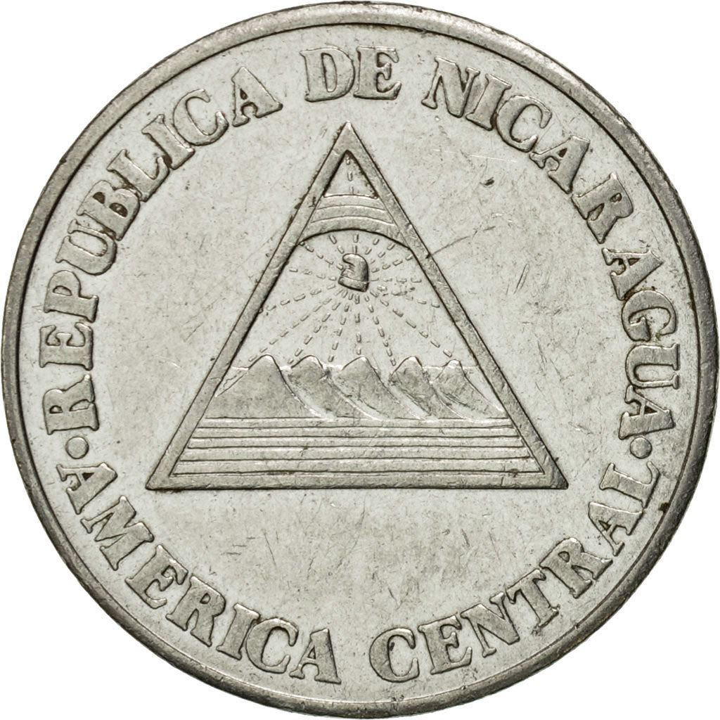 Nicaragua Coin Nicaraguan 50 Centavos Coin | Peace Dove | Map | KM83 | 1994