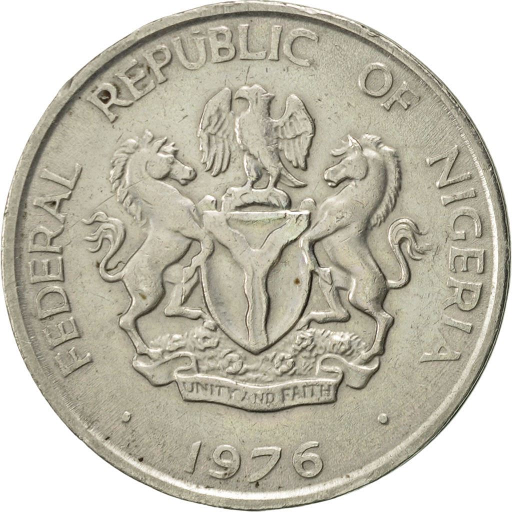 Nigeria | 10 Kobo Coin | Oil palms | Km:10.1 | 1973 - 1976