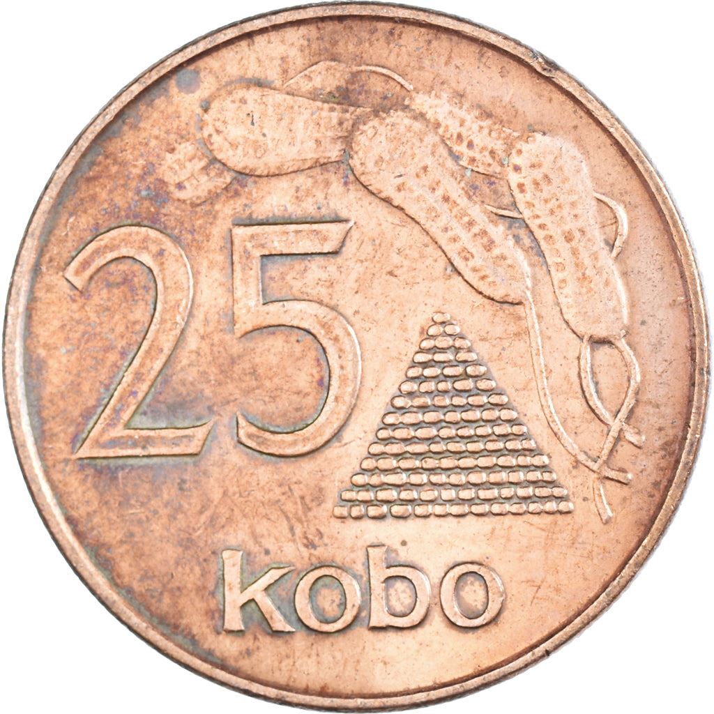 Nigeria | 25 Kobo Coin | Groundnuts | Km:11A | 1991