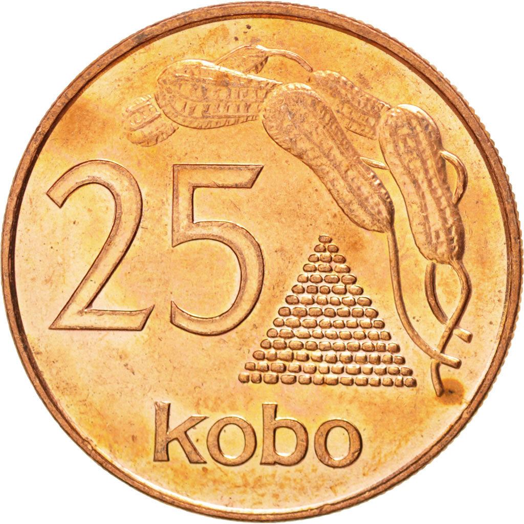 Nigeria | 25 Kobo Coin | Groundnuts | Km:11A | 1991