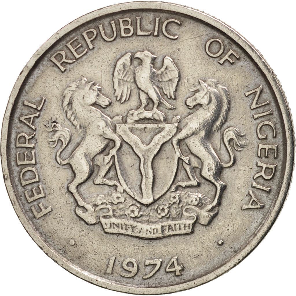 Nigeria | 5 Kobo Coin | Cocoa beans | Km:9.1 | 1973 - 1986