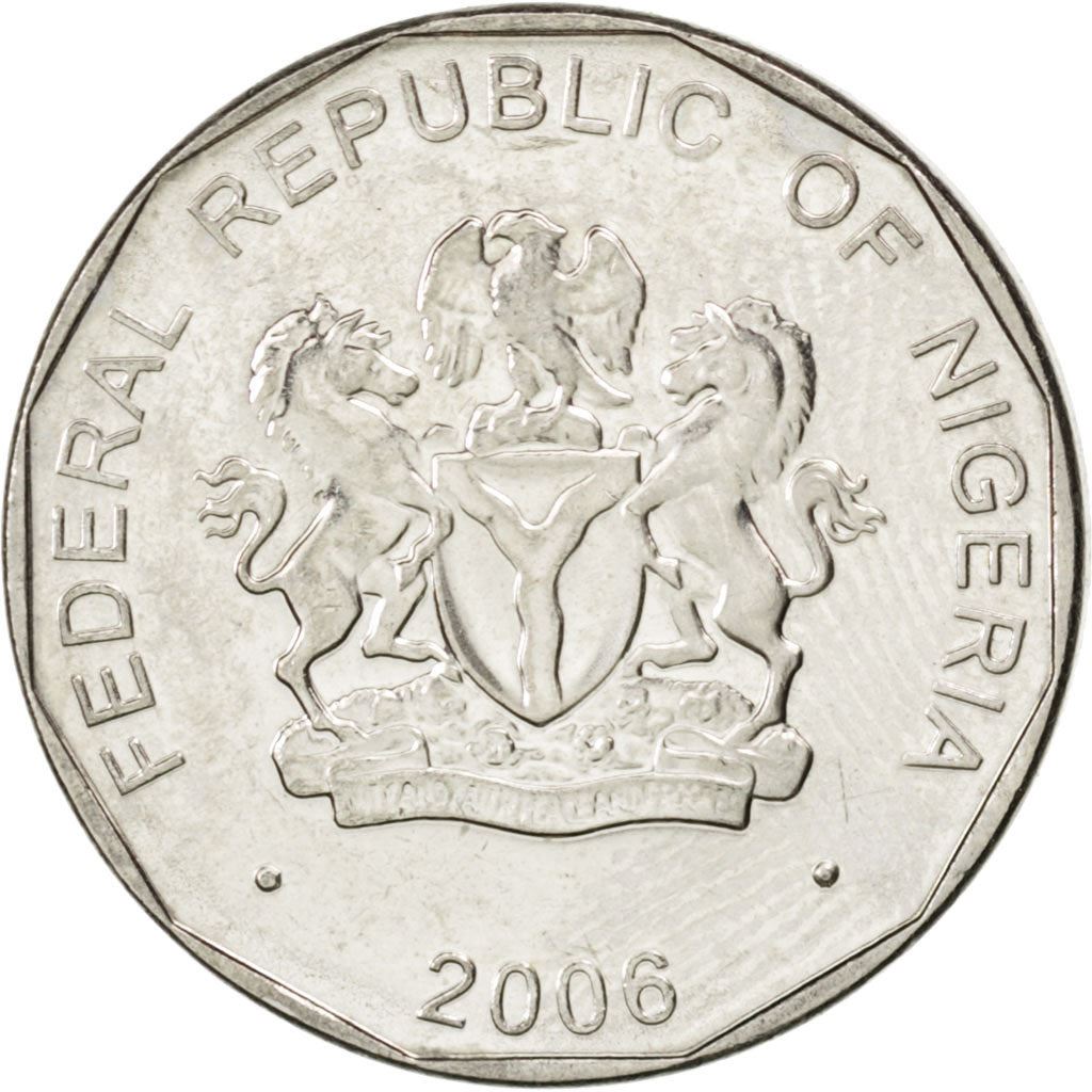 Nigeria | 50 Kobo Coin | Corn | Km:13.3 | 2006