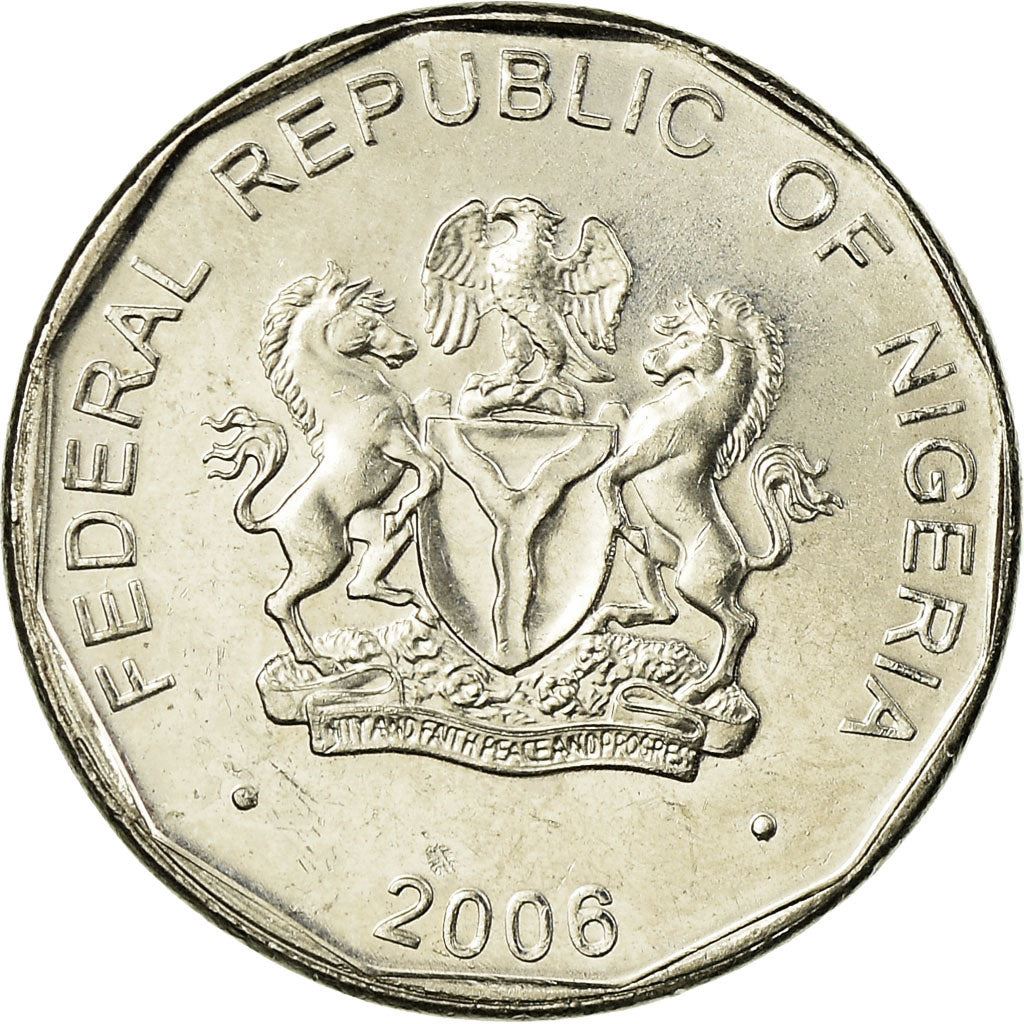 Nigeria | 50 Kobo Coin | Corn | Km:13.3 | 2006