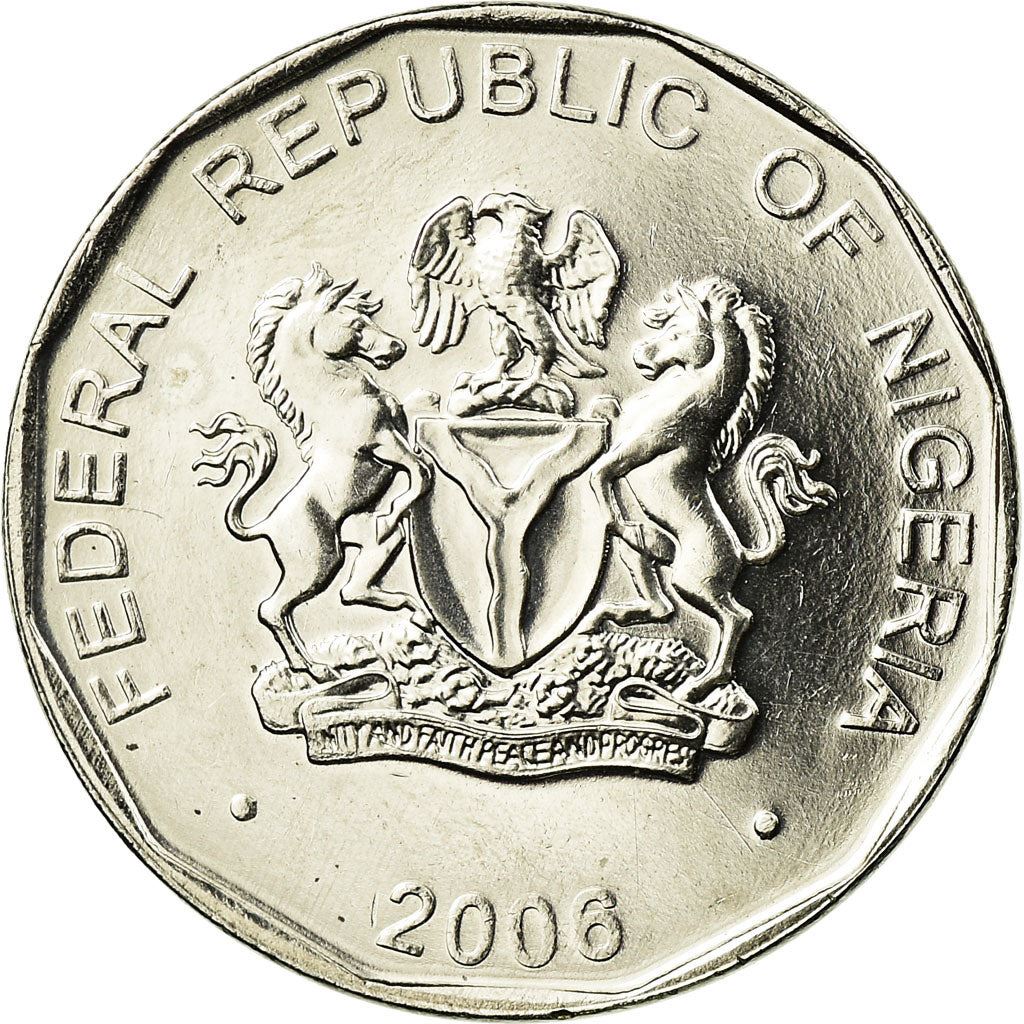 Nigeria | 50 Kobo Coin | Corn | Km:13.3 | 2006