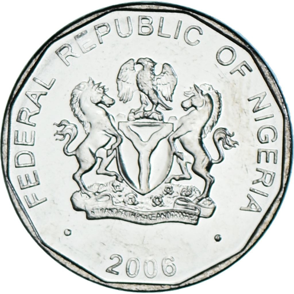 Nigeria | 50 Kobo Coin | Corn | Km:13.3 | 2006