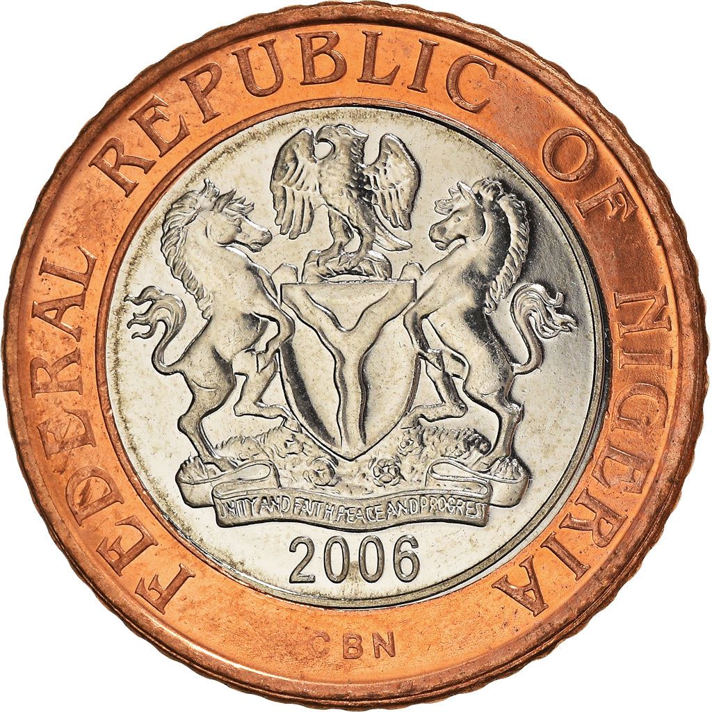 Nigeria Coin | 2 Naira | National Assembly Building | Abuja | KM19 | 2006