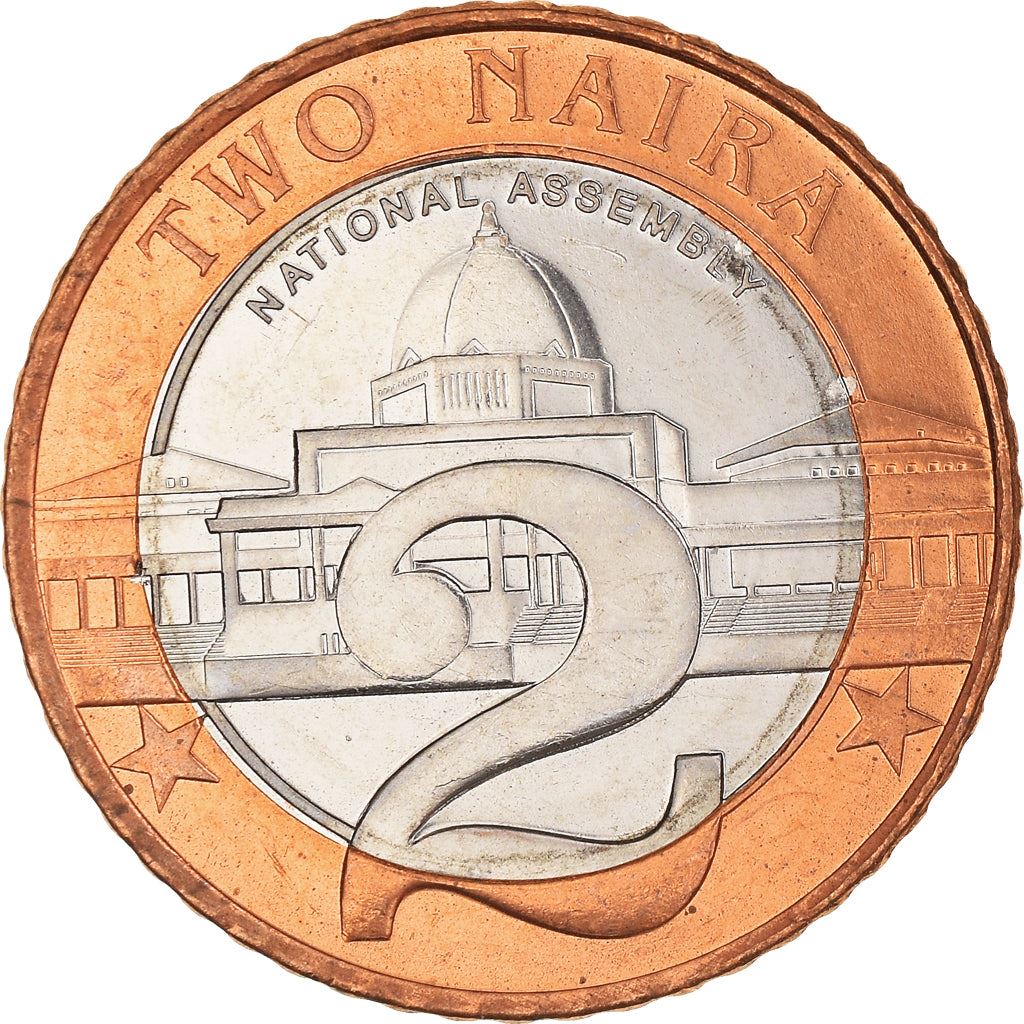 Nigeria Coin | 2 Naira | National Assembly Building | Abuja | KM19 | 2006