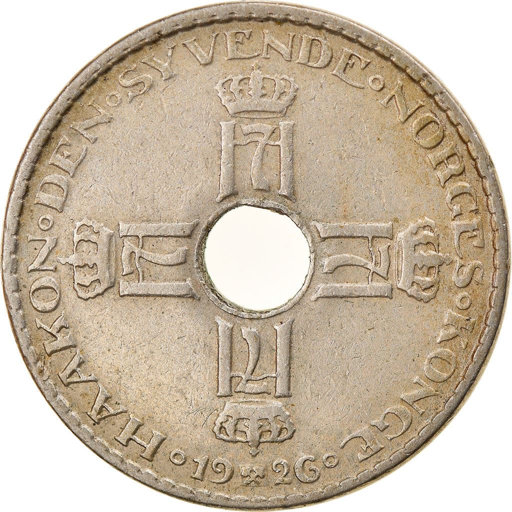 Norway 1 Krone - Haakon VII Coin KM385 1925 - 1951