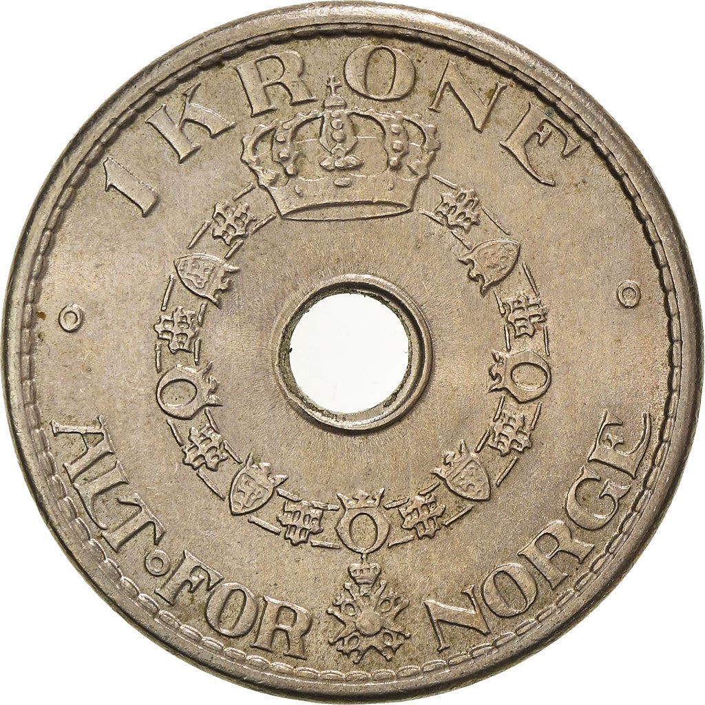 Norway 1 Krone - Haakon VII Coin KM385 1925 - 1951