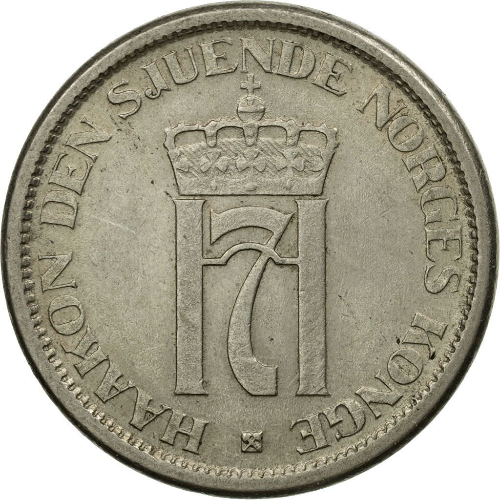 Norway 1 Krone - Haakon VII Coin KM385 1925 - 1951