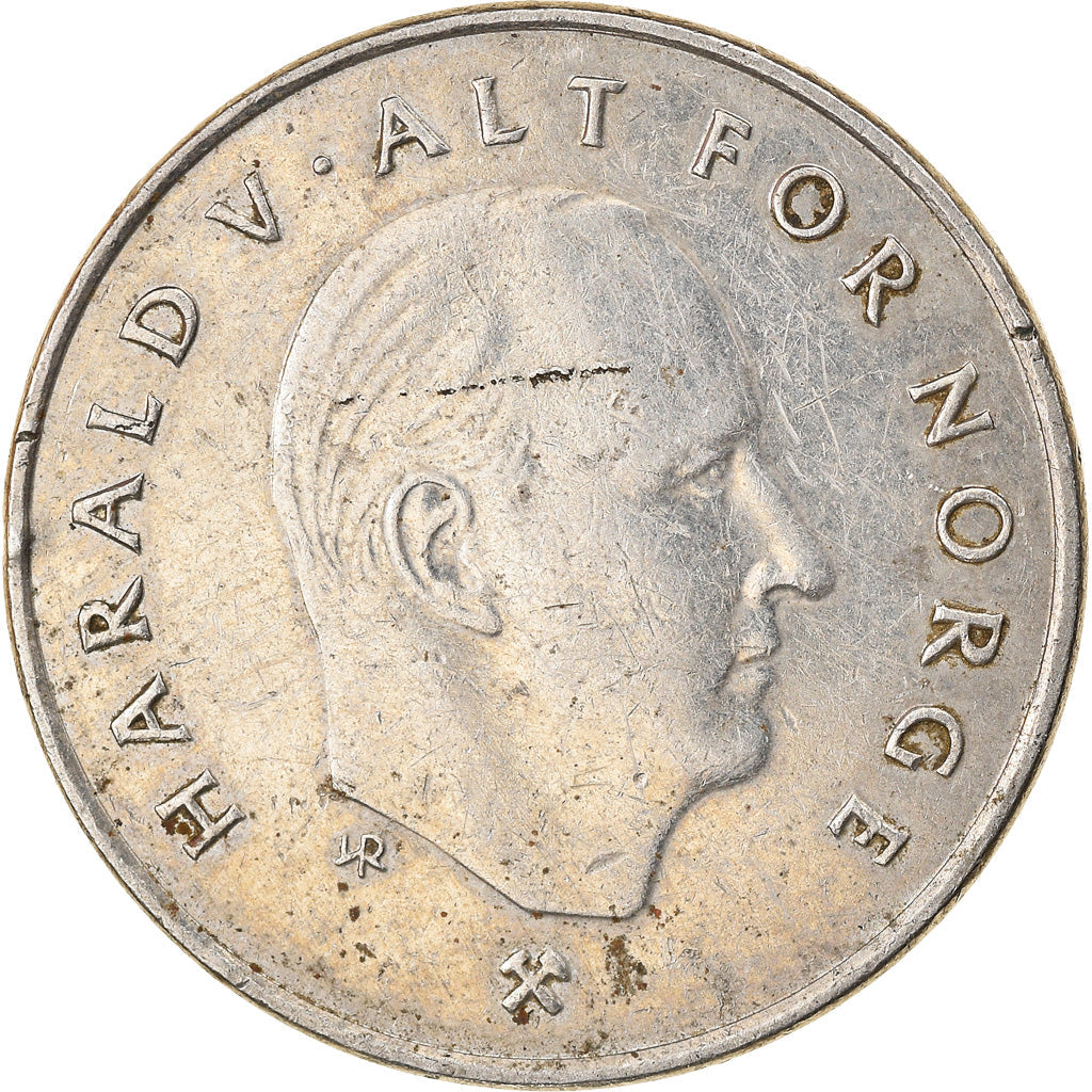 Norway 1 Krone - Harald V Coin KM436 1992 - 1996