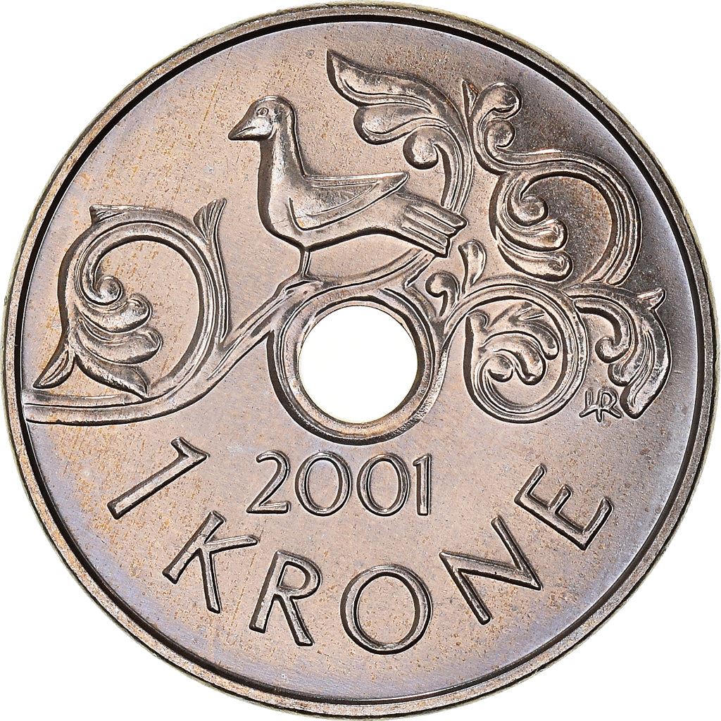 Norway 1 Krone - Harald V Coin KM462 1997 - 2016