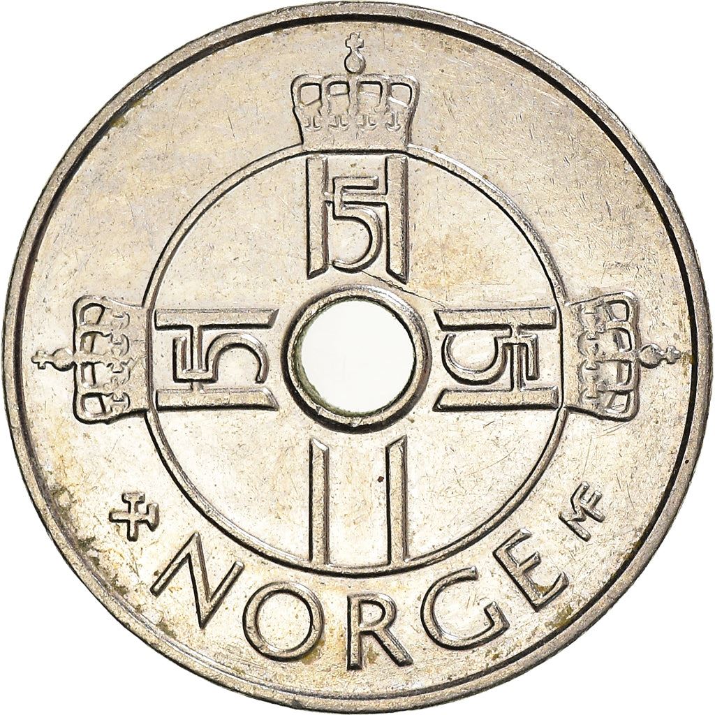 Norway 1 Krone - Harald V Coin KM462 1997 - 2016