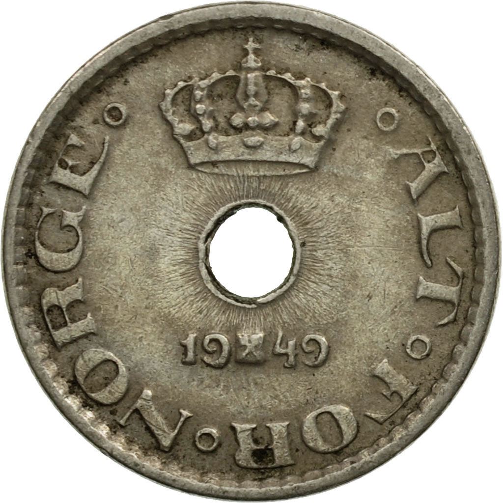 Norway 10 Ore Coin | Haakon VII | KM383 | 1924 - 1951