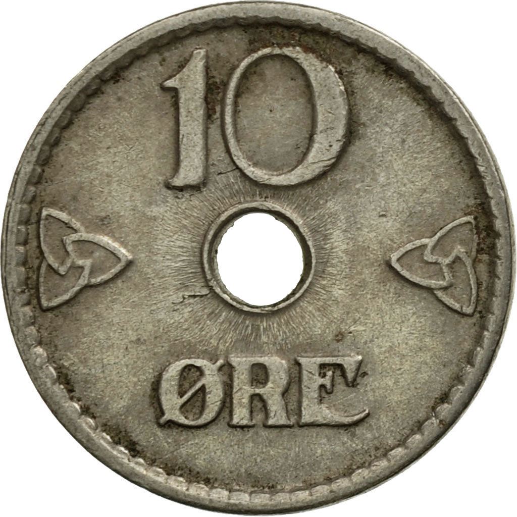 Norway 10 Ore Coin | Haakon VII | KM383 | 1924 - 1951