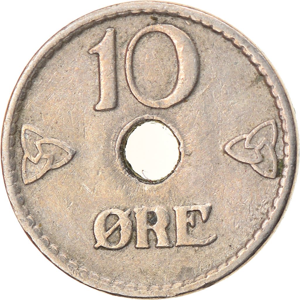 Norway 10 Ore Coin | Haakon VII | KM383 | 1924 - 1951