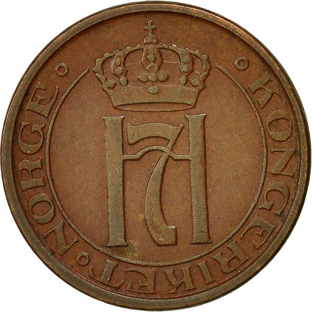 Norway 2 Øre - Haakon VII Coin KM371 1909 - 1952