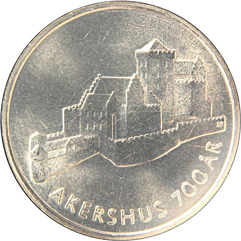 Norway | 20 Kroner Coin | Harald V Akershus | KM464 | 1999