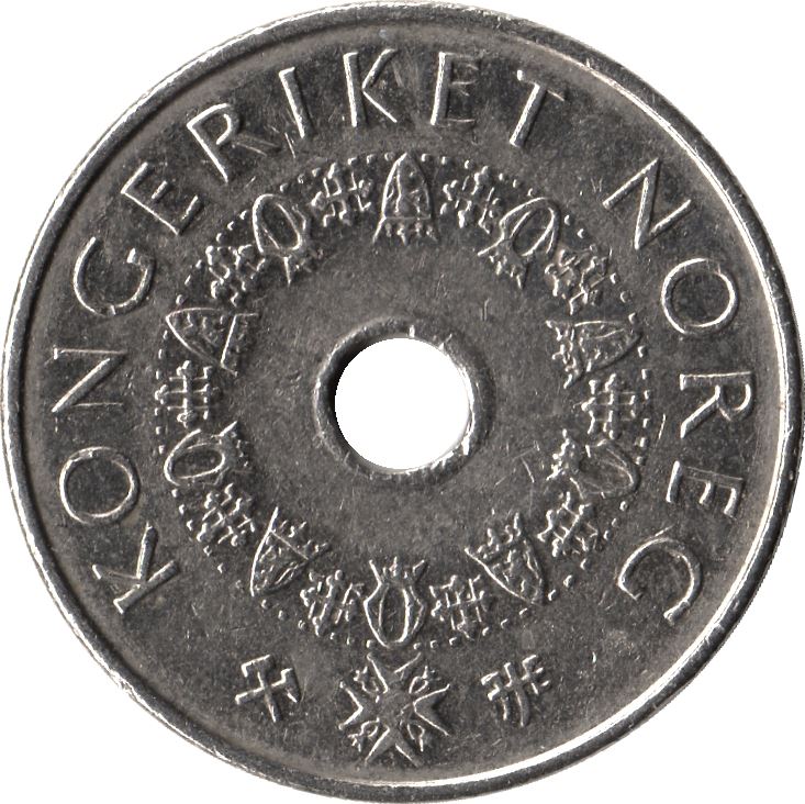 Norway 5 Kroner Coin | Harald V | KM463 | 1998 - 2017