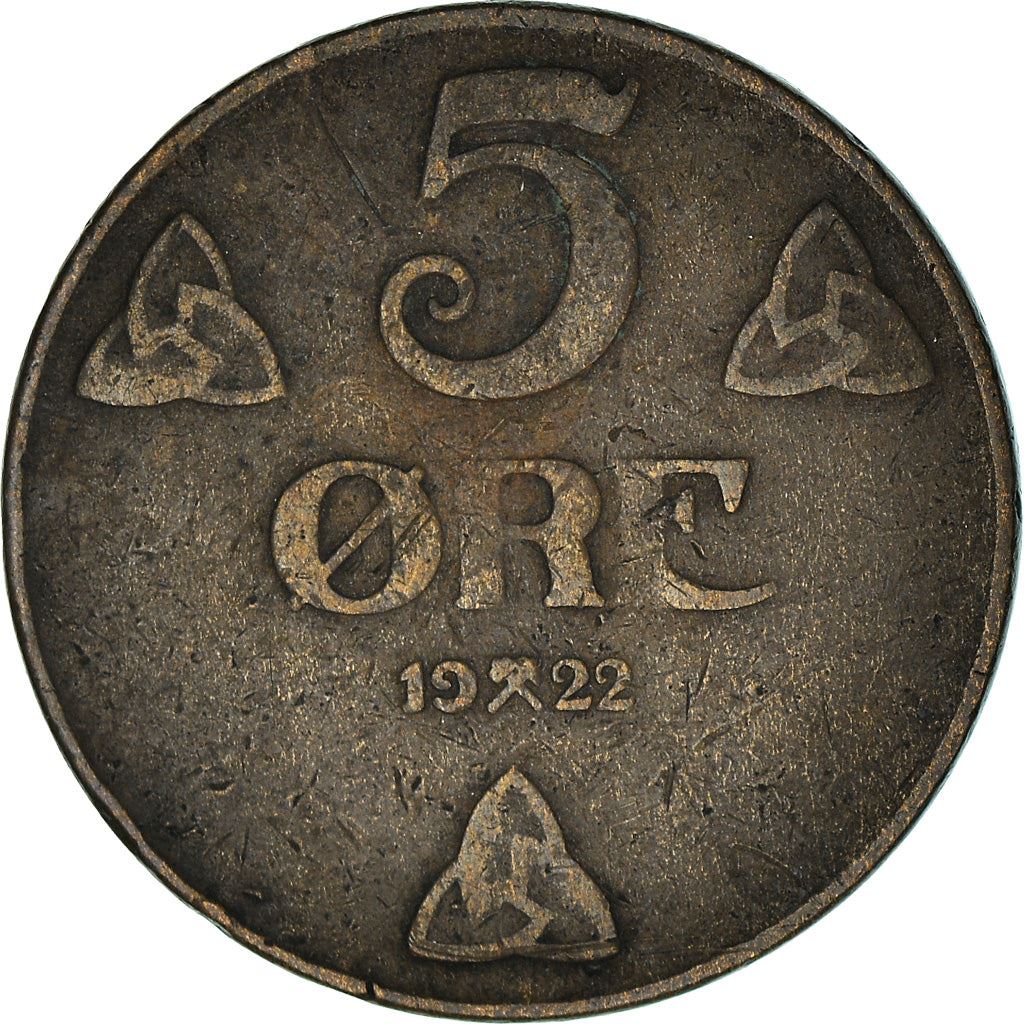 Norway | 5 Ore Coin | Haakon VII | KM368 | 1908 - 1952