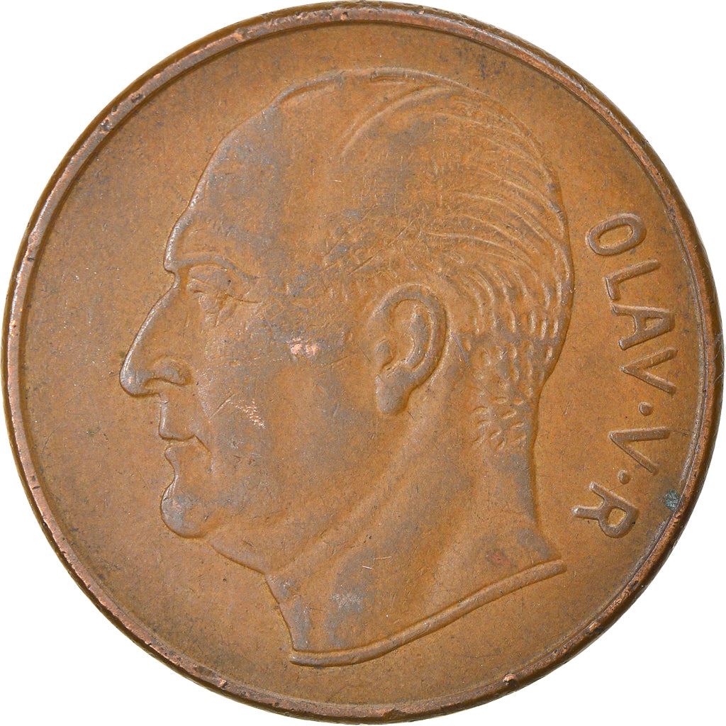 Norway 5 Øre - Olav V Coin KM405 1958 - 1973