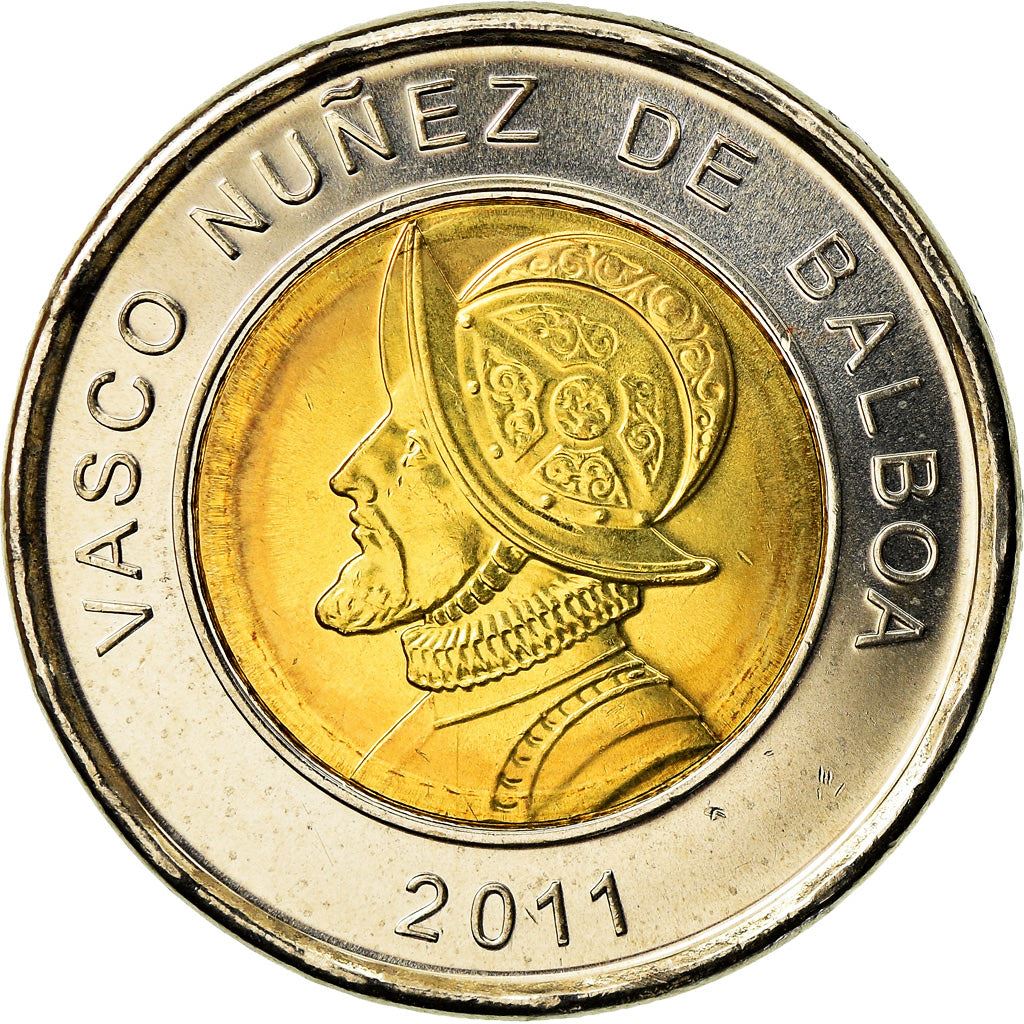 Panama 1 Balboa Coin | Vasco Nunez de Balboa | KM141 | 2011 - 2019