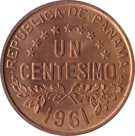 Panama 1 Centesimo Coin | Chief Urraca | KM22 | 1961 - 1987