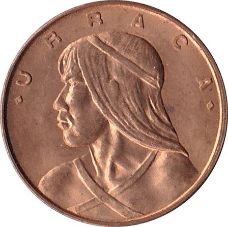 Panama 1 Centesimo Coin | Chief Urraca | KM22 | 1961 - 1987