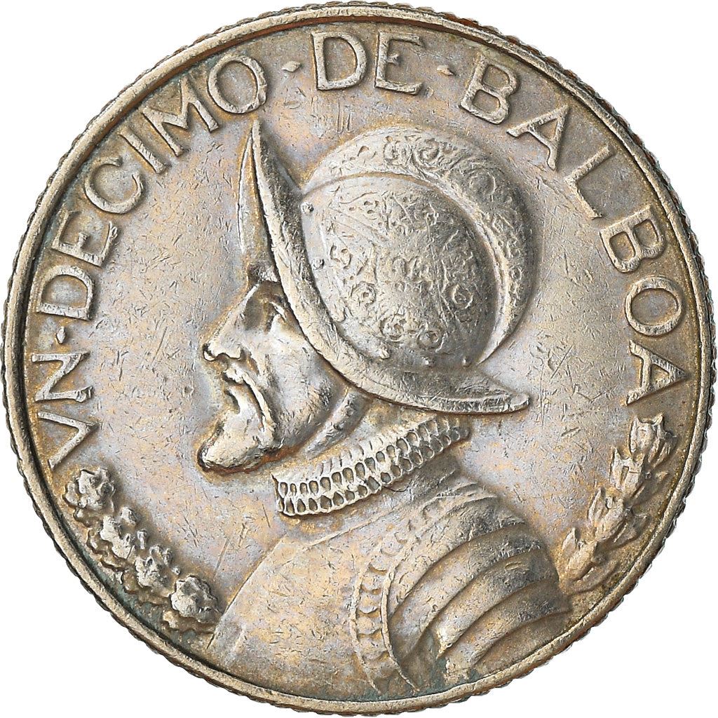 Panama 1/10 Balboa Coin | Vasco Nunez de Balboa | KM127 | 1996 - 2019