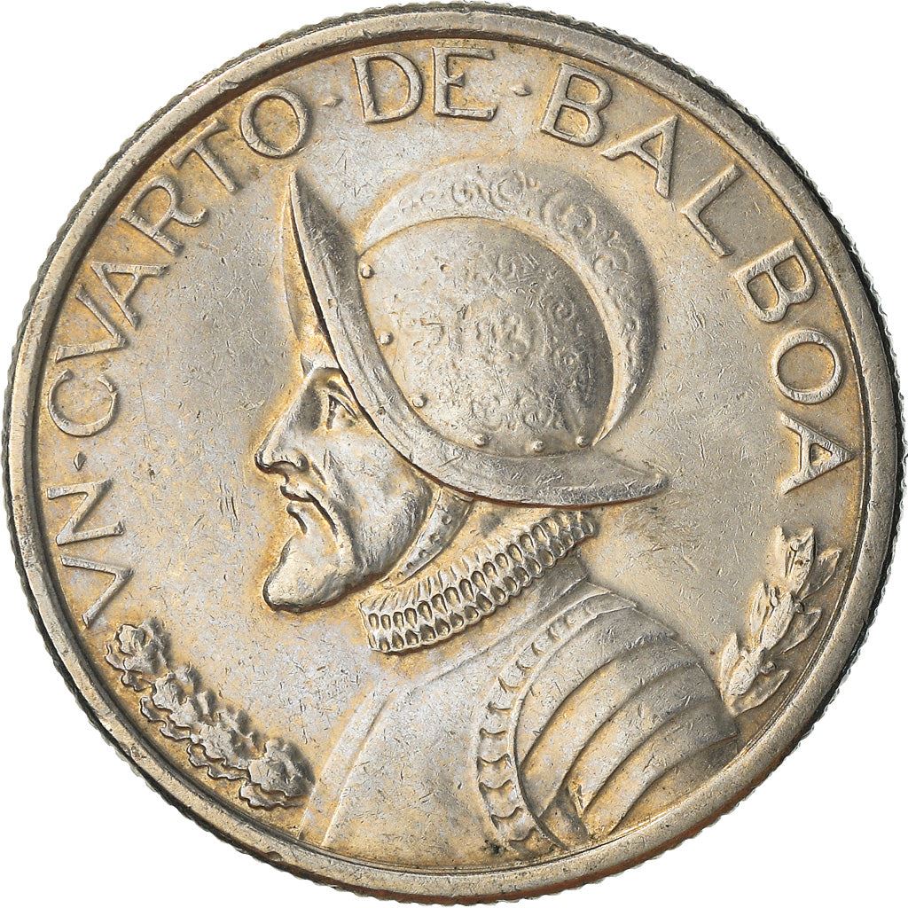 Panama 1/4 Balboa Coin | Vasco Nunez de Balboa | KM128 | 1996 - 2019