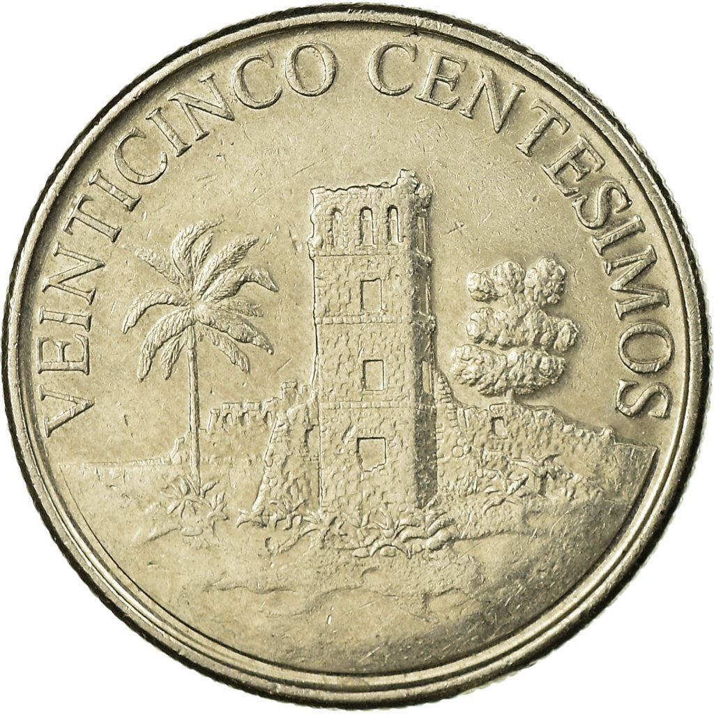 Panama | 25 Centesimos Coin | Ruins of Old Panama | Km:135 | 2003