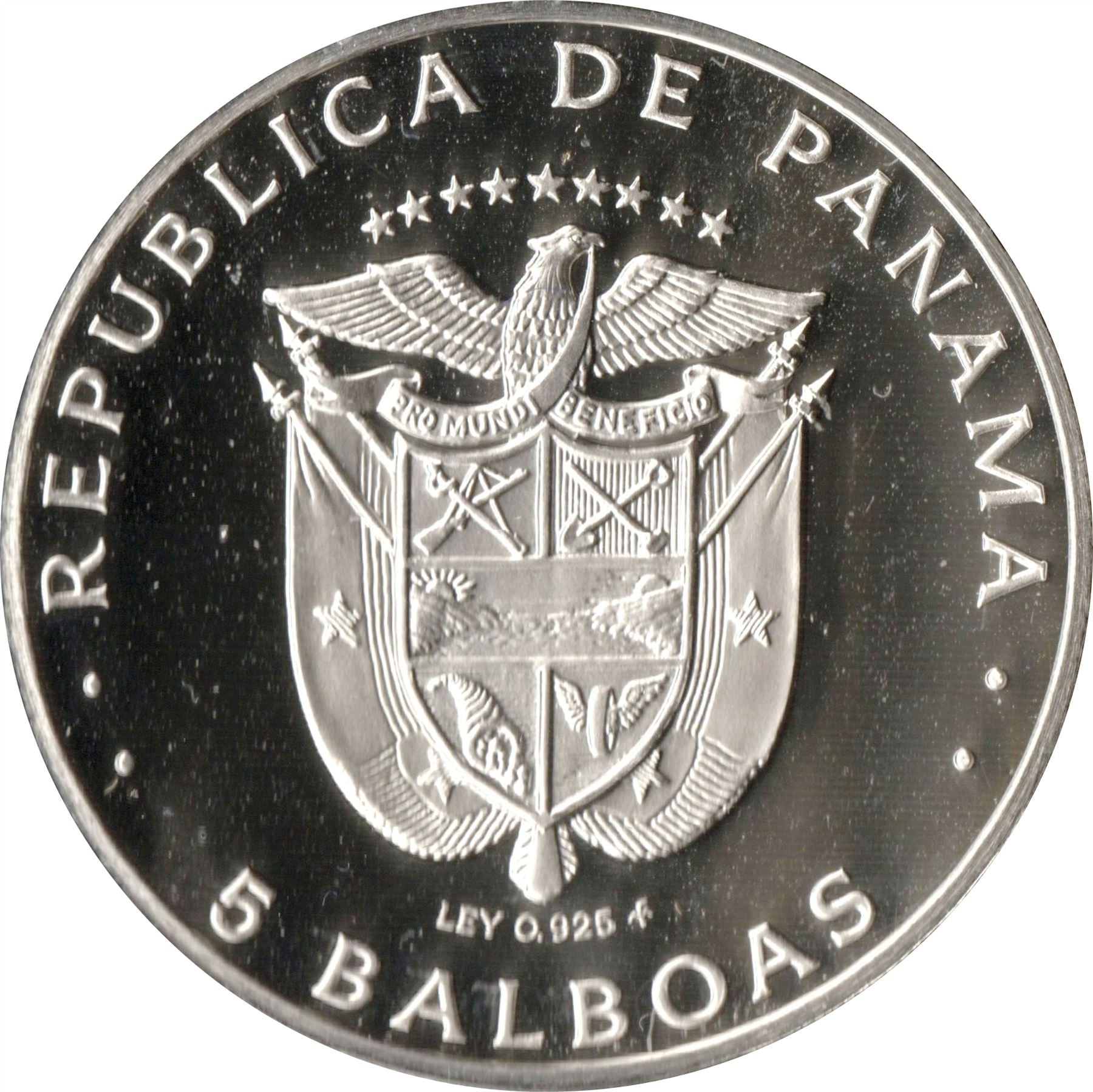 Panama | 5 Balboas Coin | President Belisario Porras Barahona | KM40.1a | 1975 - 1979