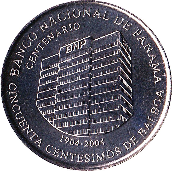 Panama 50 Centesimos Coin | National Bank | KM139 | 2009