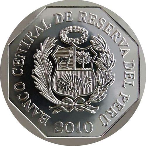 Peru | 1 Nuevo Sol Coin | Estela de Raimondi | KM342 | 2010