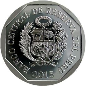 Peru | 1 Nuevo Sol Coin | Huarautambo | KM393 | 2015