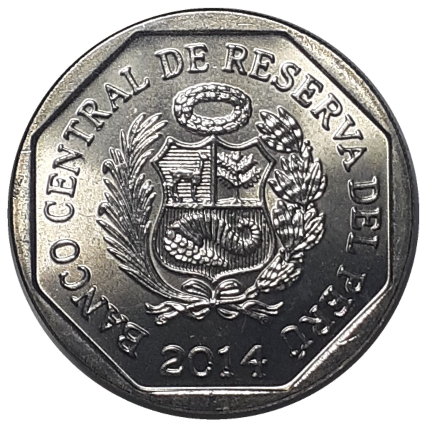 Peru | 1 Nuevo Sol Coin | Lima Cathedral | KM384 | 2014