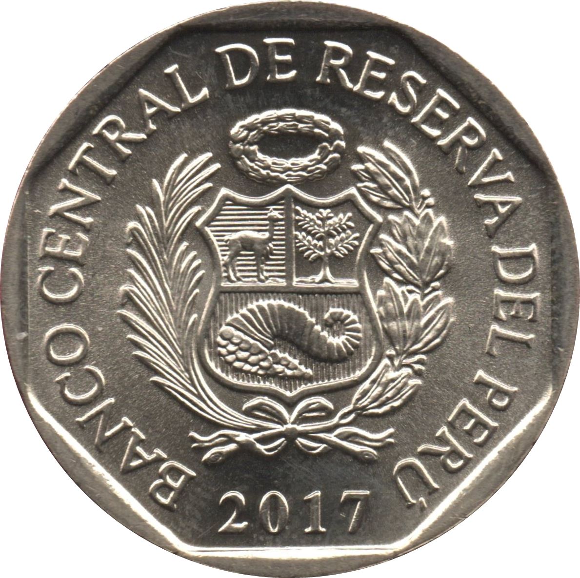 Peru | 1 Sol Coin | Andean Condor | KM405 | 2017