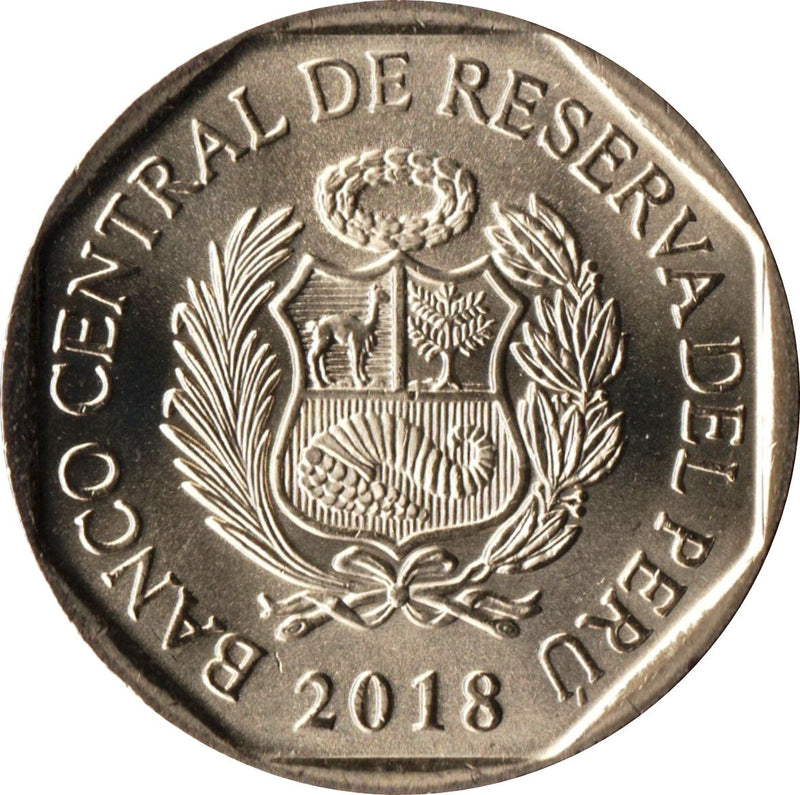 Peru | 1 Sol Coin | Darwin's Rhea | KM412 | 2018