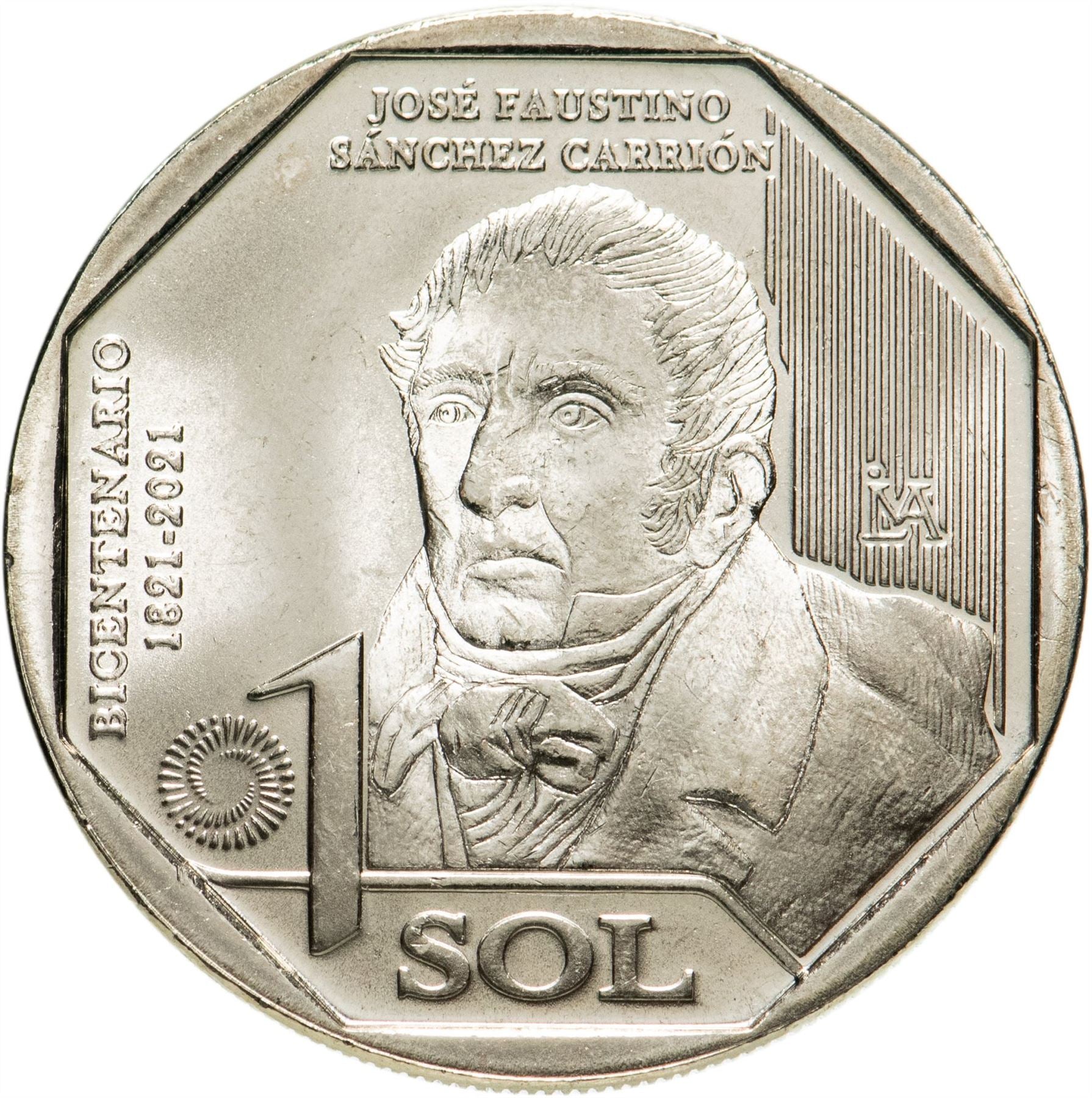 Peru 1 Sol | Wreath Coin | KM395 | 2016 - 2021