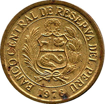 Peru 1/2 Sol de Oro Coin | KM265 | 1975 - 1976