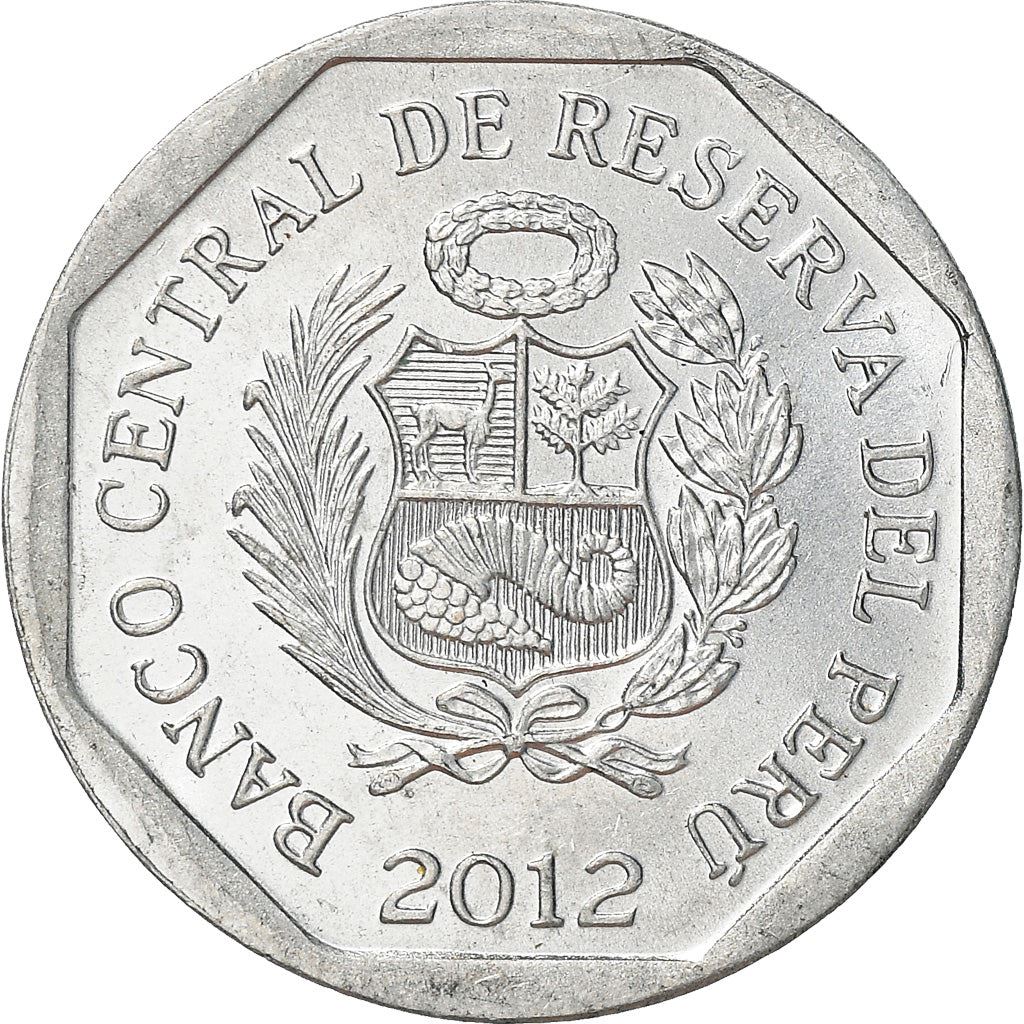 Peru 5 Centimos Coin | Shield of Peru | KM304.4a | 2007 - 2018