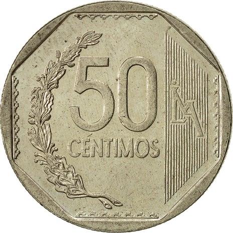 Peru 50 Céntimos Coin | KM307.4 | 2001 - 2021