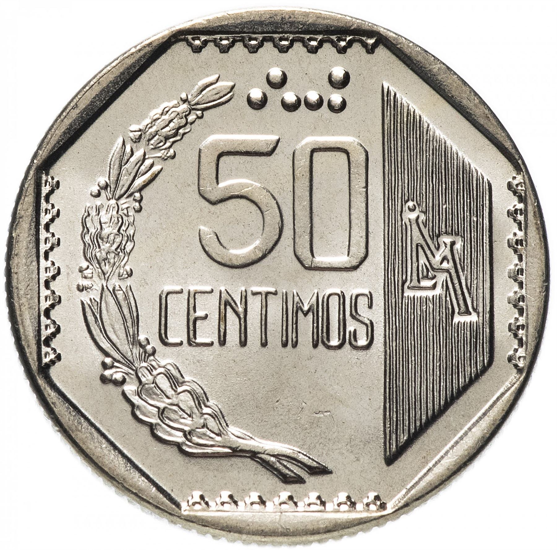 Peru 50 Centimos | KM307 | 1991 - 2000