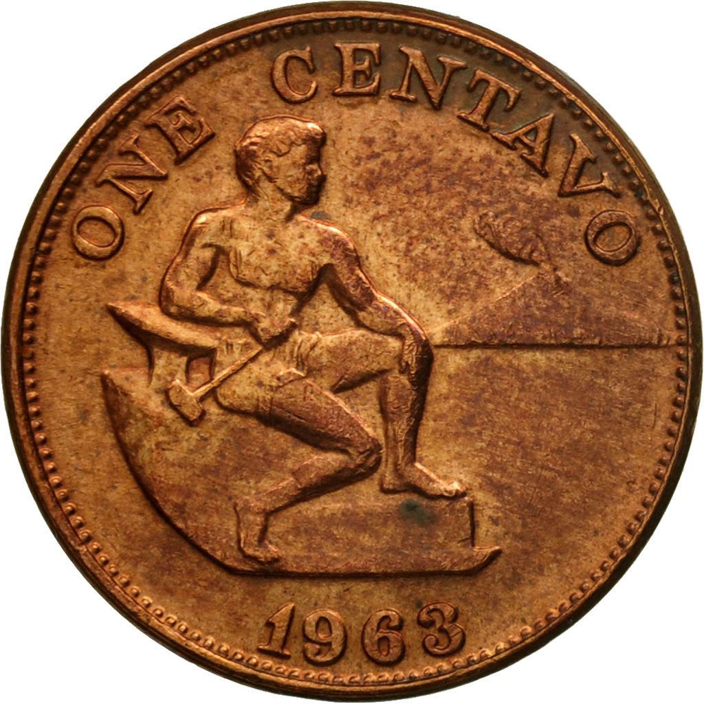 Philippines 1 Centavo Coin | KM186 | 1958 - 1963