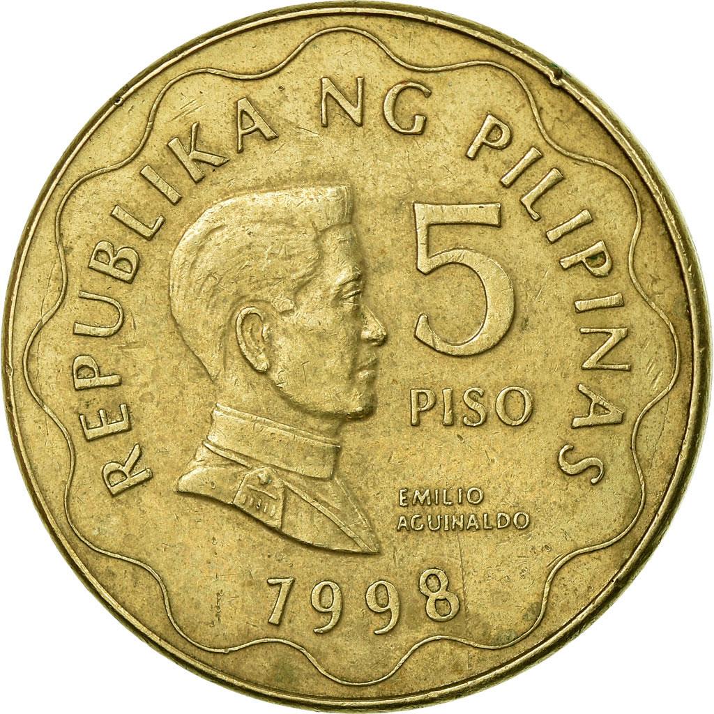 Philippines 5 Piso Coin KM272 1995 - 2017