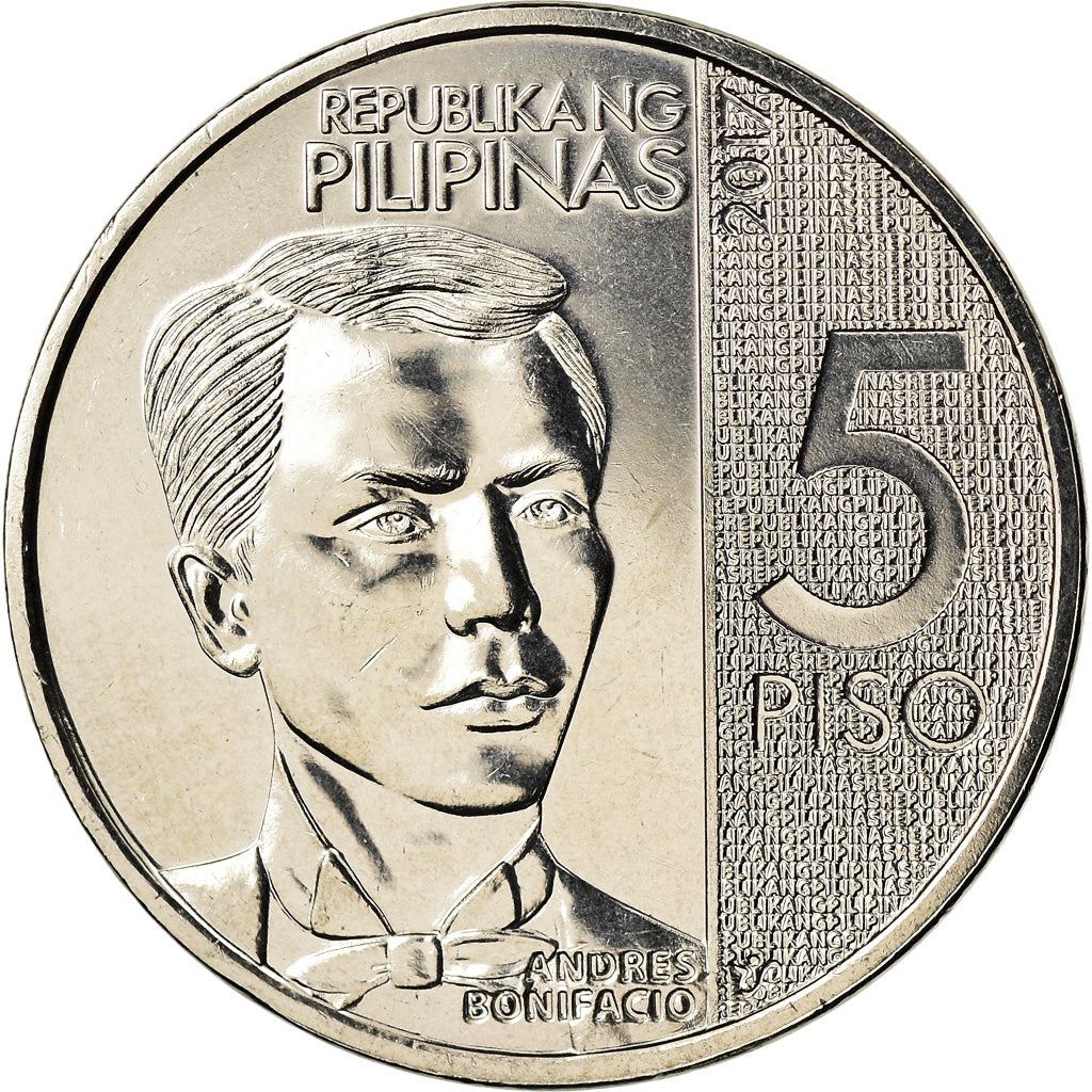 Philippines 5 Piso New Generation Currency Coin KM302 2017 - 2019