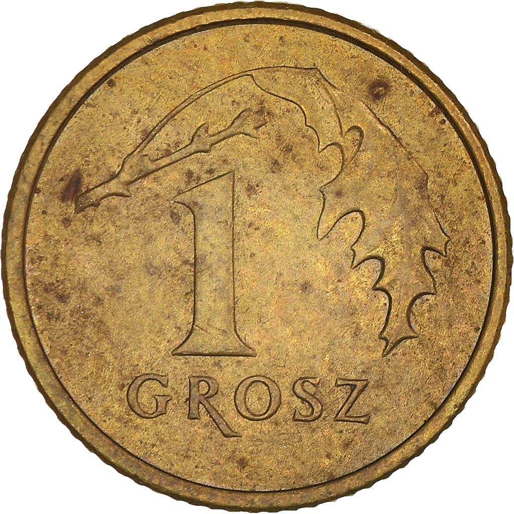 Poland | 1 Grosz Coin | Oak Leaves | Polish White Eagle | KM276 | 1990 - 2014