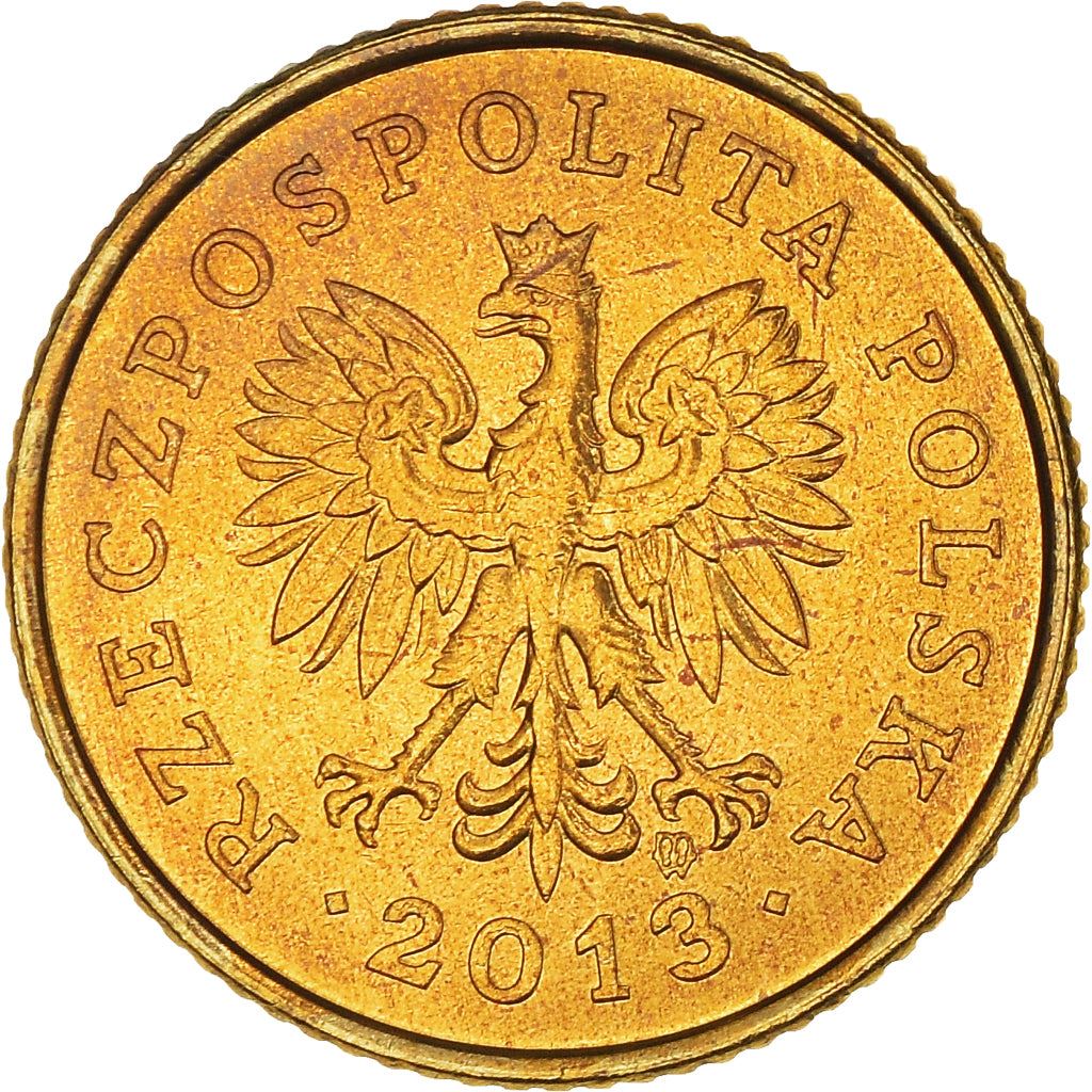 Poland | 1 Grosz Coin | Oak Leaves | Polish White Eagle | KM276 | 1990 - 2014